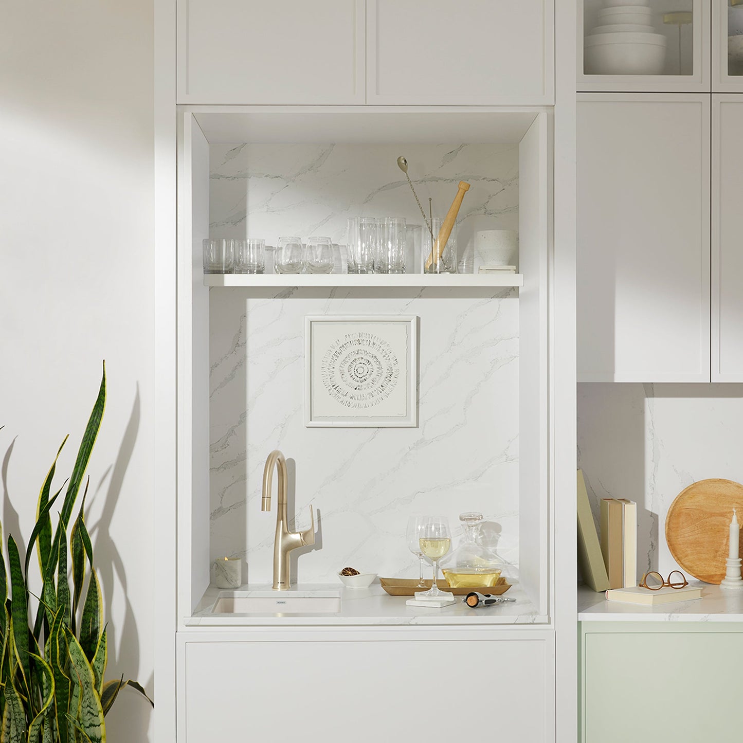 Satin Gold - BLANCO Rivana Pull-Down Bar Faucet