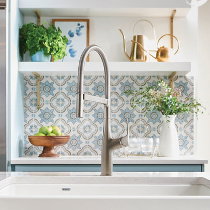 Pvd Steel - BLANCO Rivana Semi-Pro Pull-Down Dual-Spray Kitchen Faucet