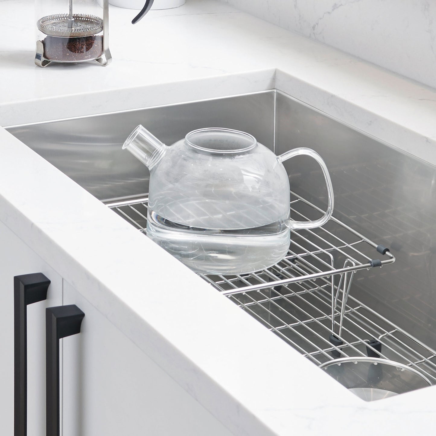 BLANCO Stainless Steel Elevated Sink Grid for Quatrus Ergon, Cerana 33" and Cuvee 32" Super Single Sinks