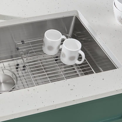 Stainless Steel - BLANCO Stainless Steel Elevated Sink Grid for Quatrus Ergon, Cerana 33" and Cuvee 32" Super Single Sinks