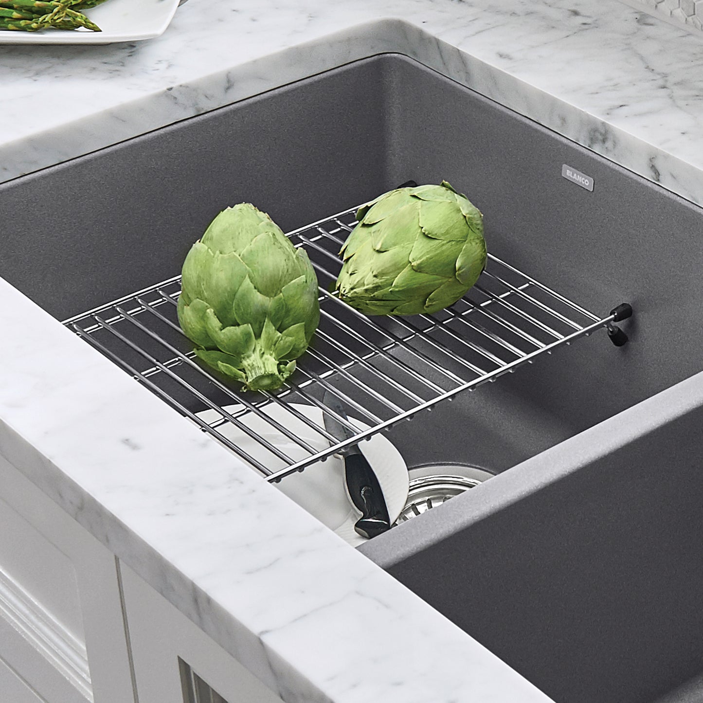 Stainless Steel - BLANCO Stainless Steel Floating Grid for Precis 32" Super Single Sink