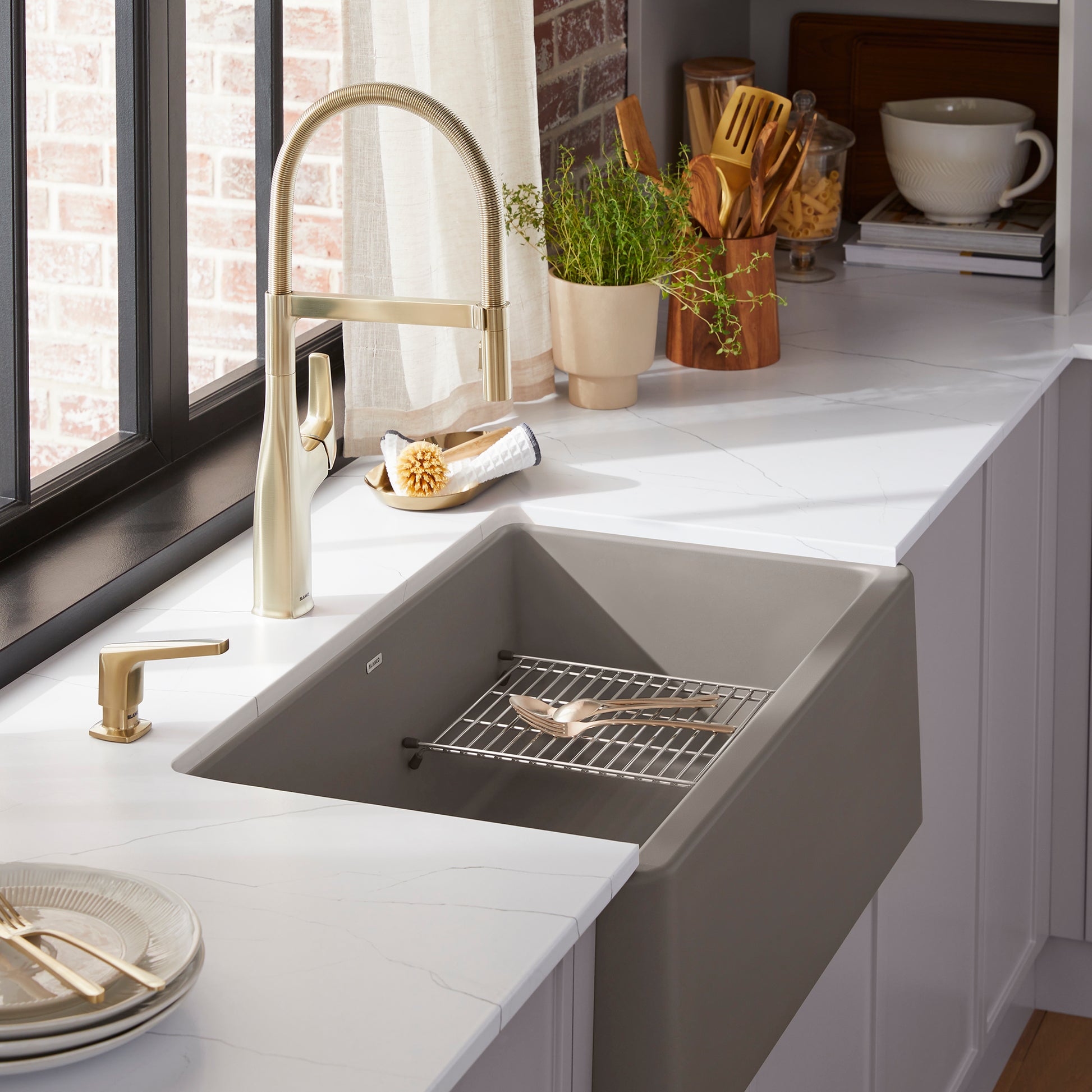 Stainless Steel - BLANCO Stainless Steel Floating Sinks Grid for Ikon/Vintera 30" Sinks