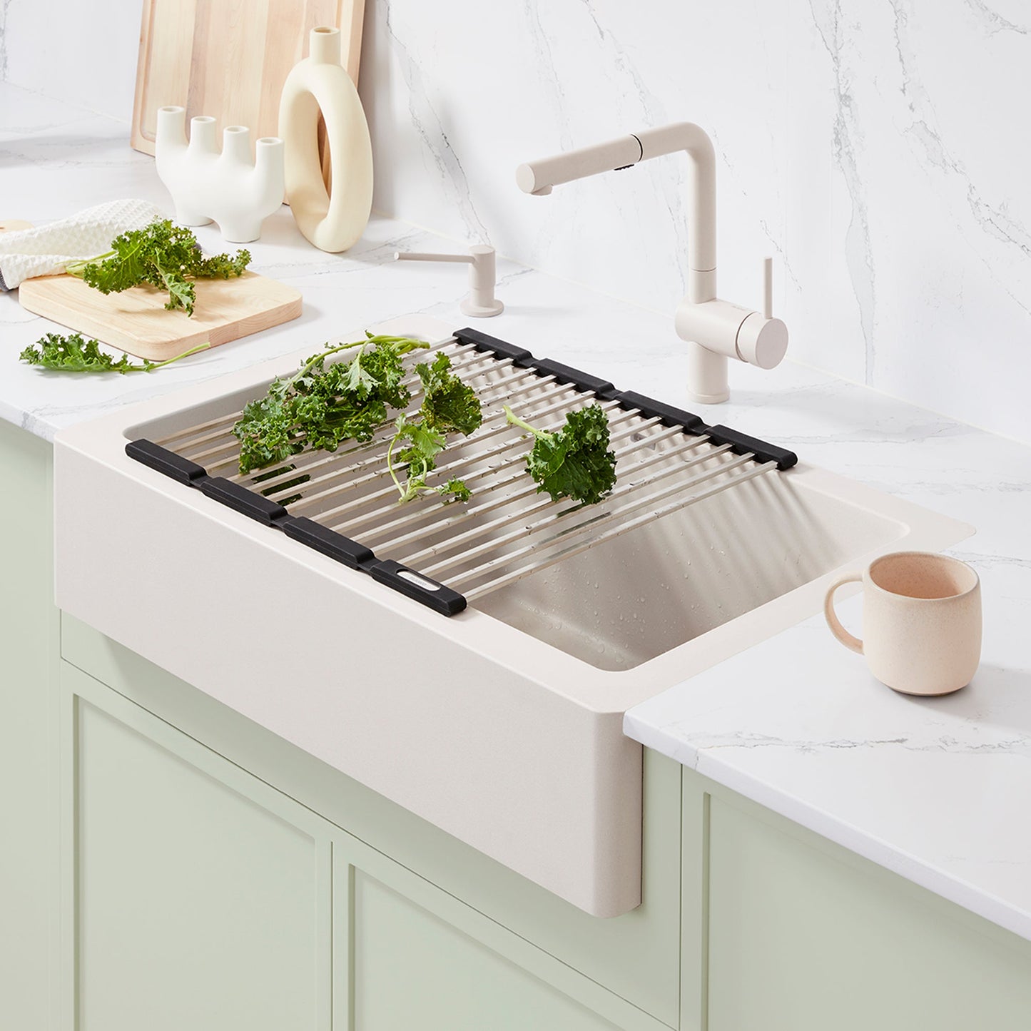 BLANCO Precis Stainless Steel Foldable Drying Mat