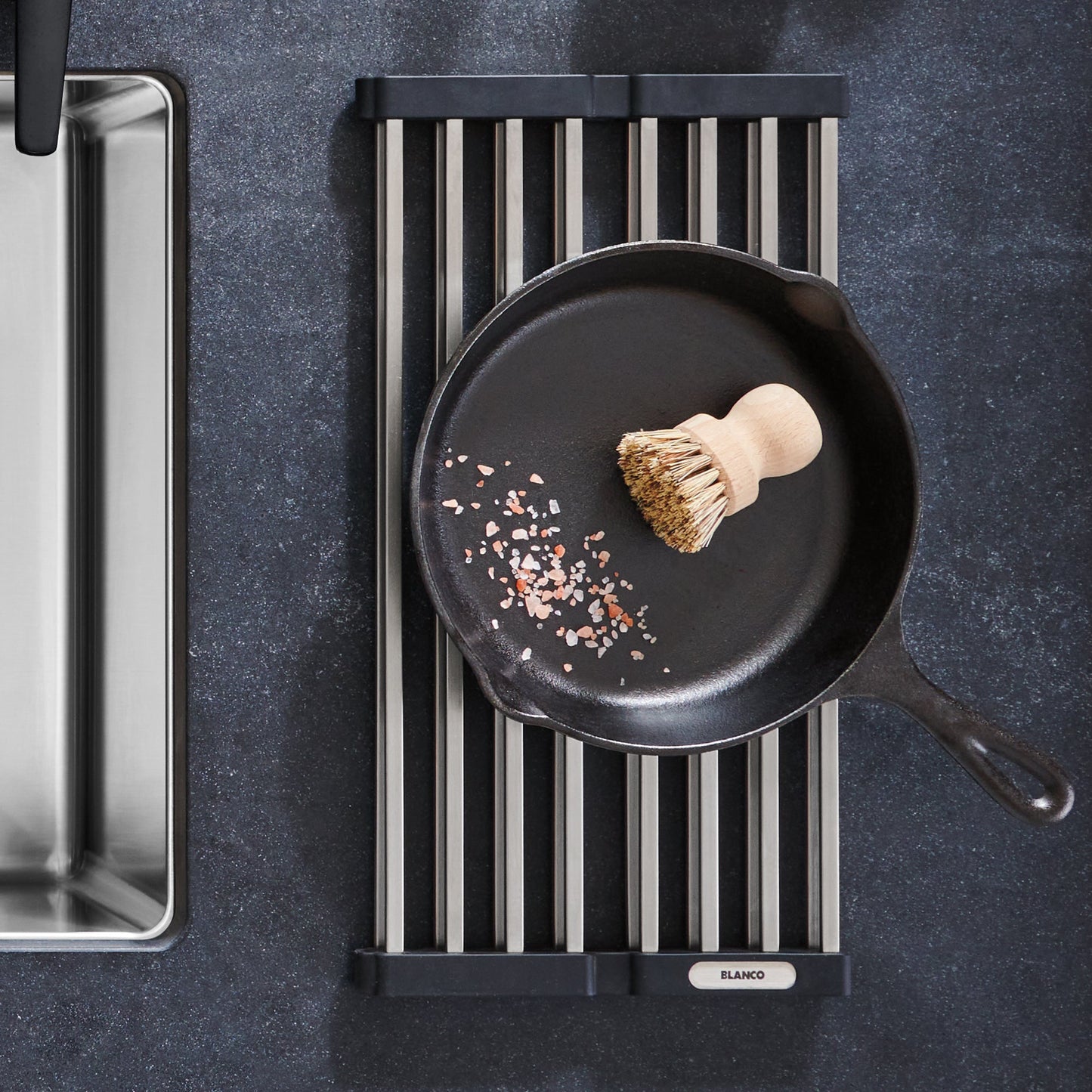 BLANCO Precis Stainless Steel Foldable Drying Mat
