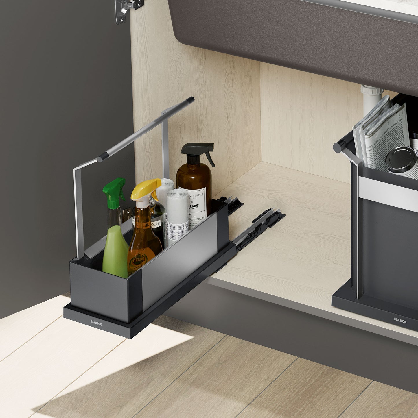 BLANCO Under Kitchen Sink Cabinet Storage Caddy - Single