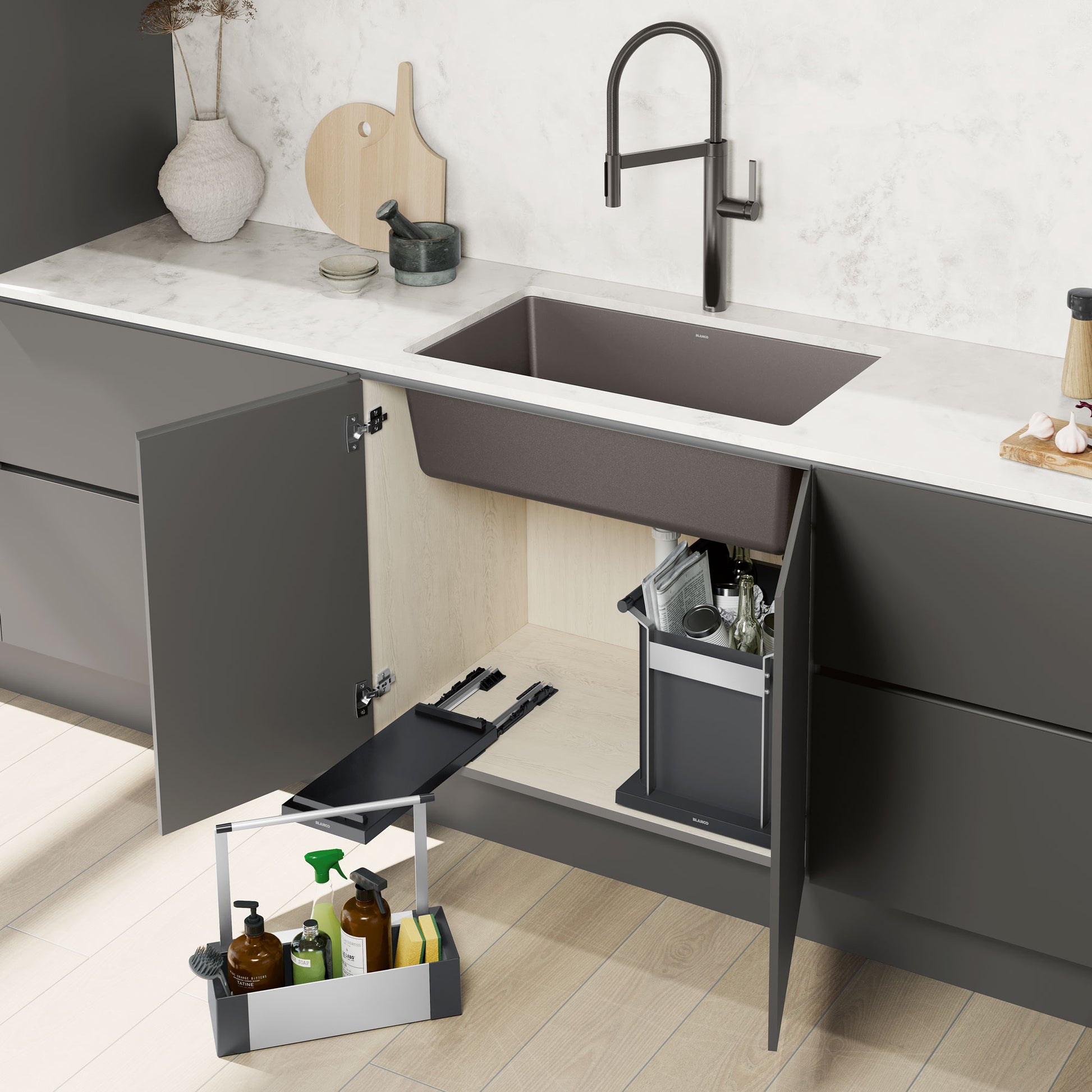 BLANCO Under Kitchen Sink Cabinet Storage Caddy - Single