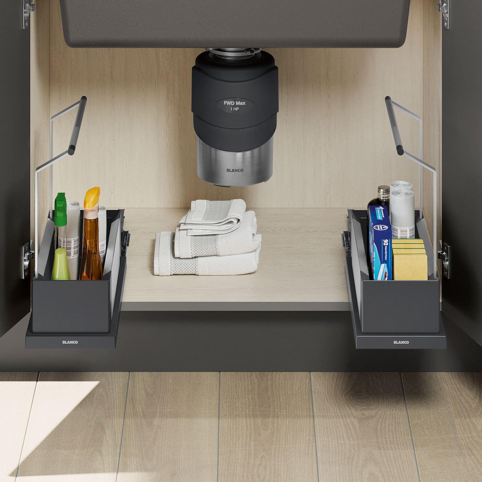 BLANCO Under Kitchen Sink Cabinet Storage Caddy - Single