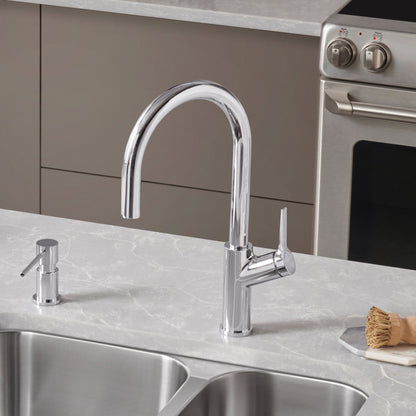 Chrome - BLANCO Urbena Pull-Down Dual-Spray Kitchen Faucet