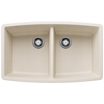 BLANCO 443086 Performa Equal Double Bowl Kitchen Sink - Soft White