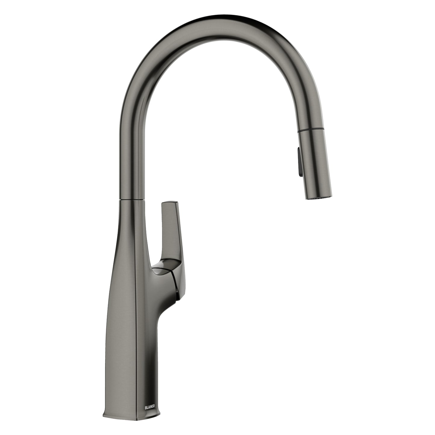 BLANCO Rivana High Arc Pull-Down Dual-Spray Kitchen Faucet - Satin Dark Steel