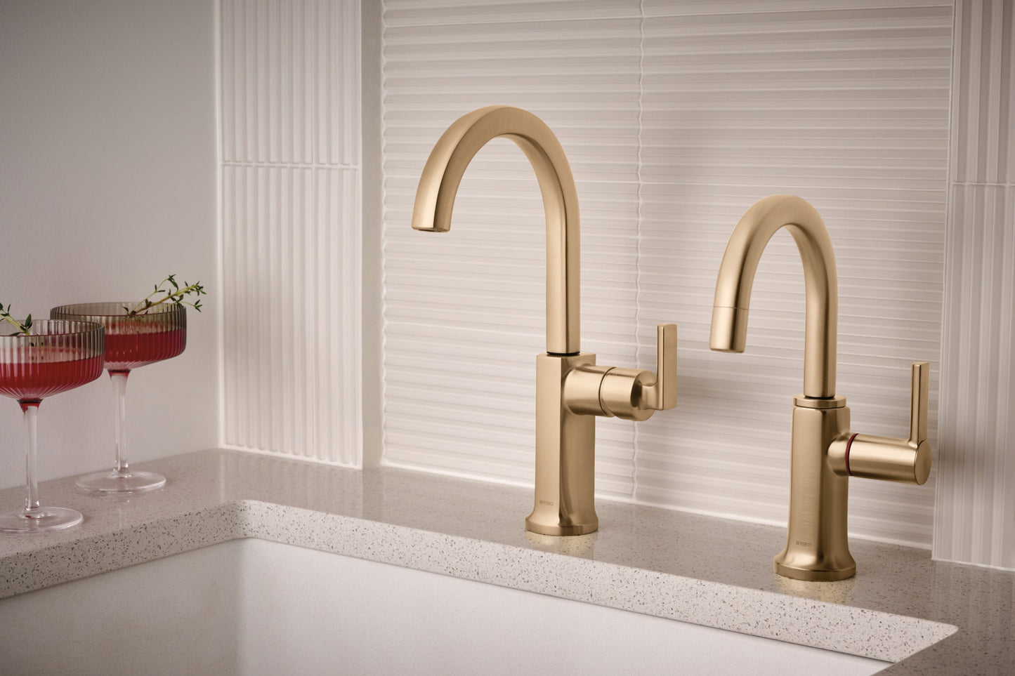 Brizo Kintsu 61006LF Bar Faucet with Arc Spout - Less Handle