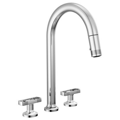Brizo Kintsu 62506LF Widespread Pull-Down Faucet with Arc Spout - Less Handles