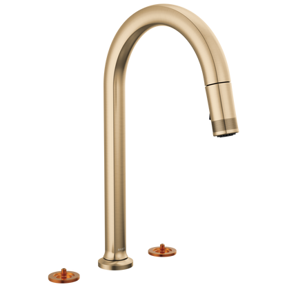 Brizo Kintsu 62506LF Widespread Pull-Down Faucet with Arc Spout - Less Handles