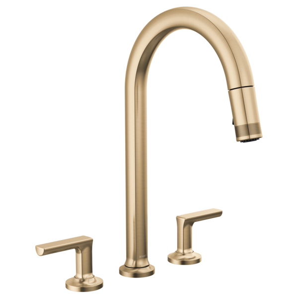Brizo Kintsu 62506LF Widespread Pull-Down Faucet with Arc Spout - Less Handles