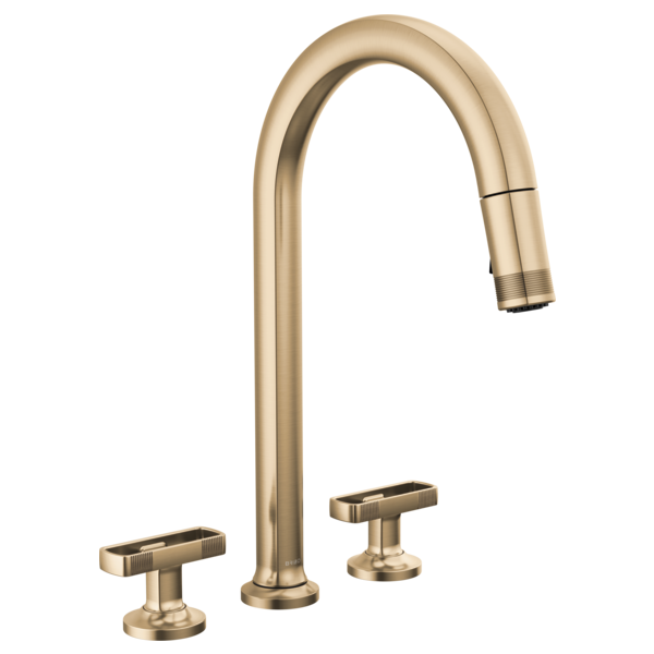 Brizo Kintsu 62506LF Widespread Pull-Down Faucet with Arc Spout - Less Handles