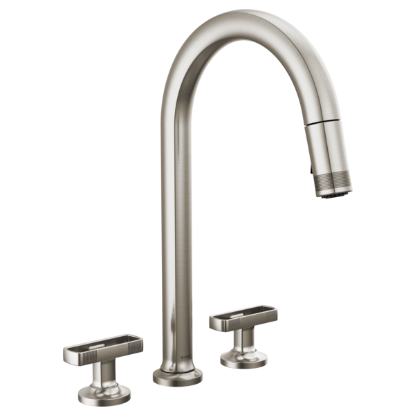 Brizo Kintsu 62506LF Widespread Pull-Down Faucet with Arc Spout - Less Handles