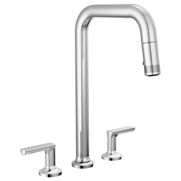 Brizo Kintsu 62507LF Widespread Pull-Down Faucet with Square Spout - Less Handles