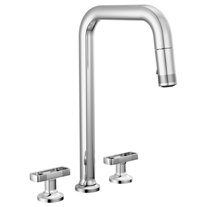 Brizo Kintsu 62507LF Widespread Pull-Down Faucet with Square Spout - Less Handles