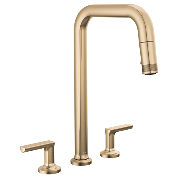 Brizo Kintsu 62507LF Widespread Pull-Down Faucet with Square Spout - Less Handles
