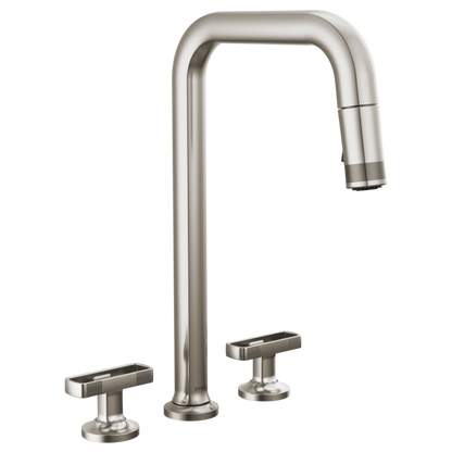 Brizo Kintsu 62507LF Widespread Pull-Down Faucet with Square Spout - Less Handles