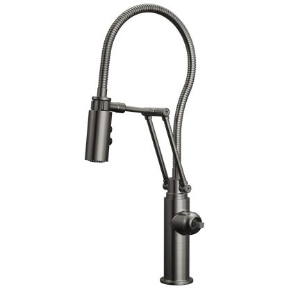 Brizo Odin 63121LF Articulating Kitchen Faucet with Finished Hose - Less Handle