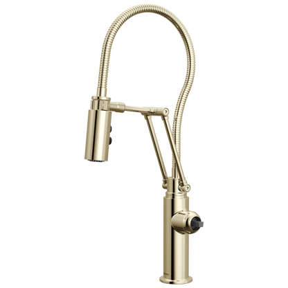 Brizo Odin 63121LF Articulating Kitchen Faucet with Finished Hose - Less Handle