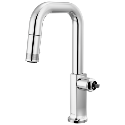 Brizo Kintsu 63907LF Pull-Down Prep Faucet with Square Spout - Less Handle