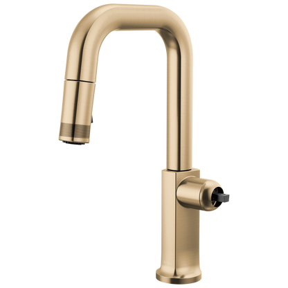 Brizo Kintsu 63907LF Pull-Down Prep Faucet with Square Spout - Less Handle