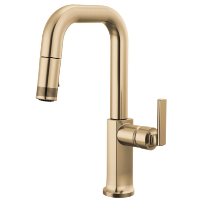 Brizo Kintsu 63907LF Pull-Down Prep Faucet with Square Spout - Less Handle