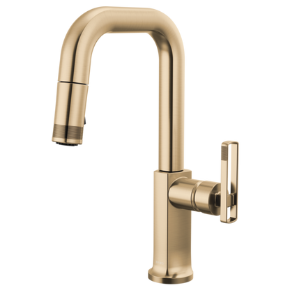 Brizo Kintsu 63907LF Pull-Down Prep Faucet with Square Spout - Less Handle