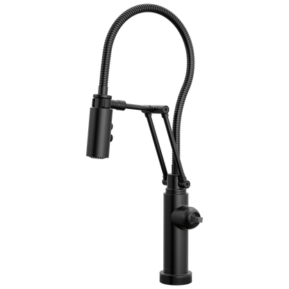 Brizo Odin 64121LF SmartTouch Articulating Kitchen Faucet with Finished Hose - Less Handle
