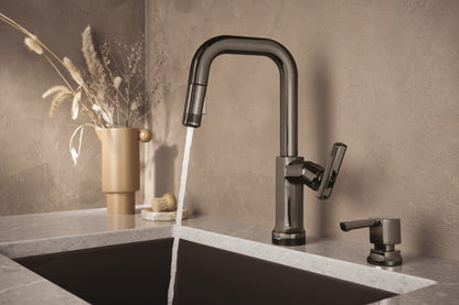 Brizo Kintsu 64907LF SmartTouch Pull-Down Prep Faucet with Square Spout - Less Handle