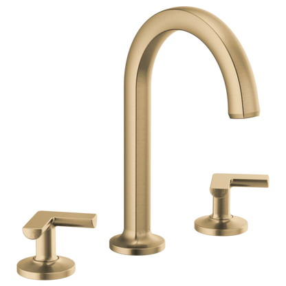Brizo Kintsu 65306LF Widespread Lavatory Faucet with Arc Spout - Less Handles 1.2 GPM