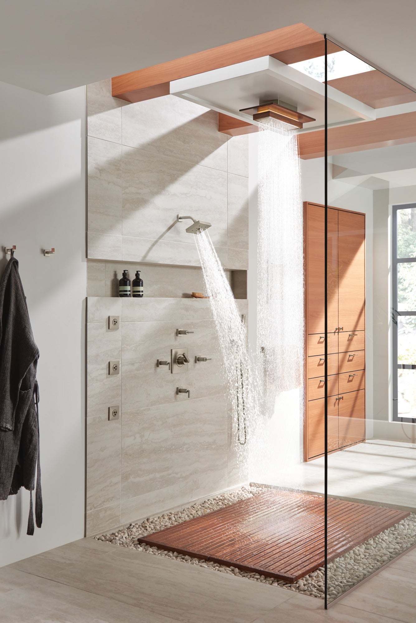 Brizo Frank Lloyd Wright 81422 21” Single-Function Raincan Shower Head with Integrated Lighting - 1.75 GPM