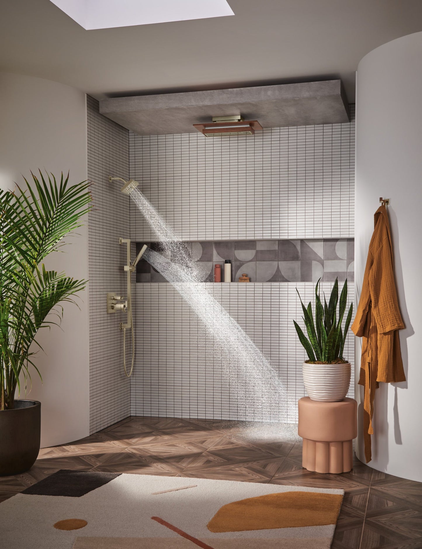 Brizo Frank Lloyd Wright 81422 21” Single-Function Raincan Shower Head with Integrated Lighting - 1.75 GPM