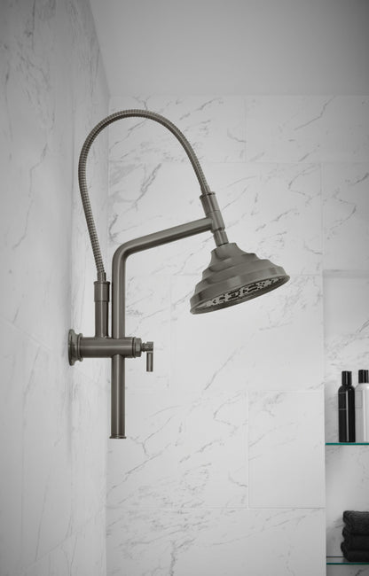 Brizo Essential Shower 87495 7" Classic Round H2Okinetic Multi-Function Wall Mount Shower Head - 1.75 GPM