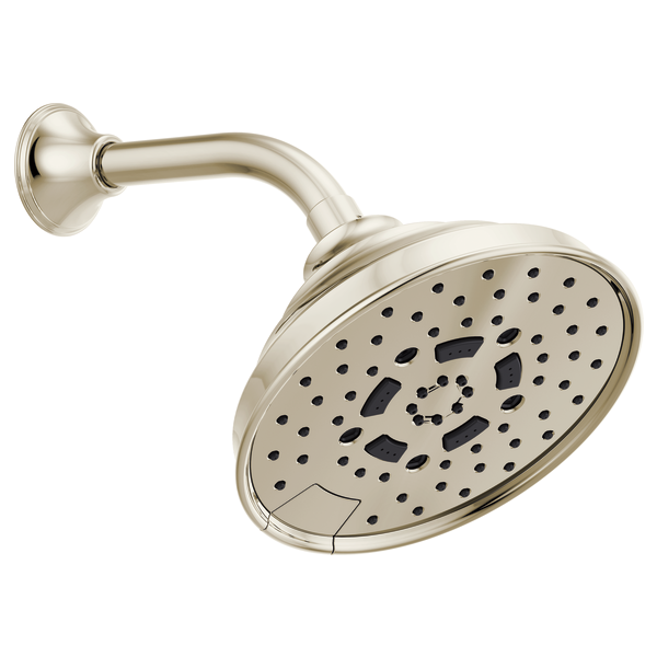 Brizo Essential Shower 87495 7" Classic Round H2Okinetic Multi-Function Wall Mount Shower Head - 1.75 GPM