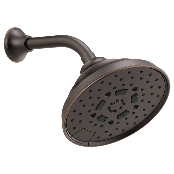 Brizo Essential Shower 87495 7" Classic Round H2Okinetic Multi-Function Wall Mount Shower Head - 1.75 GPM