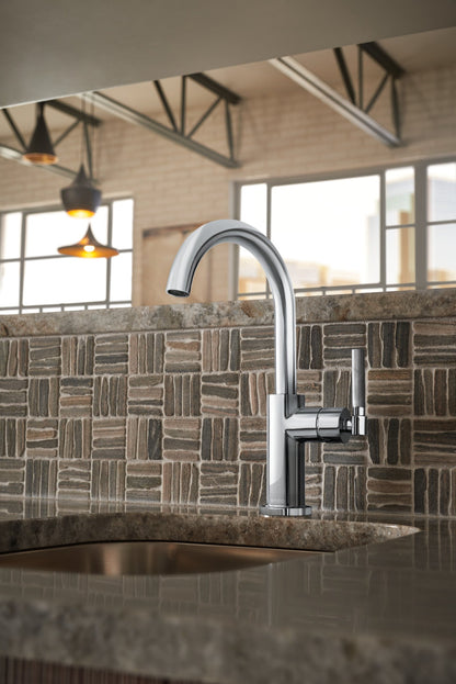 Brizo Litze 61043LF Bar Faucet with Arc Spout and Knurled Handle Kit