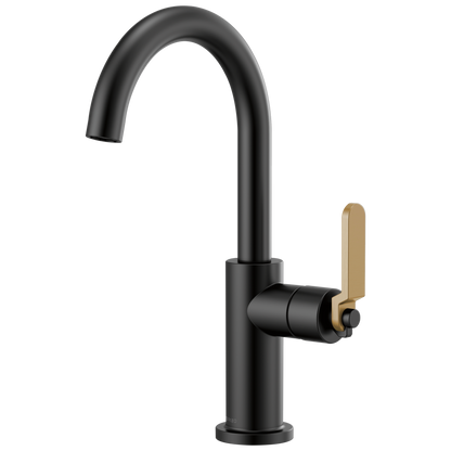 Brizo Litze 61044LF Bar Faucet with Arc Spout and Industrial Handle Kit