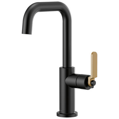 Brizo Litze 61054LF Bar Faucet with Square Spout and Industrial Handle Kit