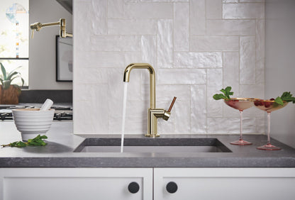 Brizo Odin 61065LF Bar Faucet with Square Spout - Less Handle