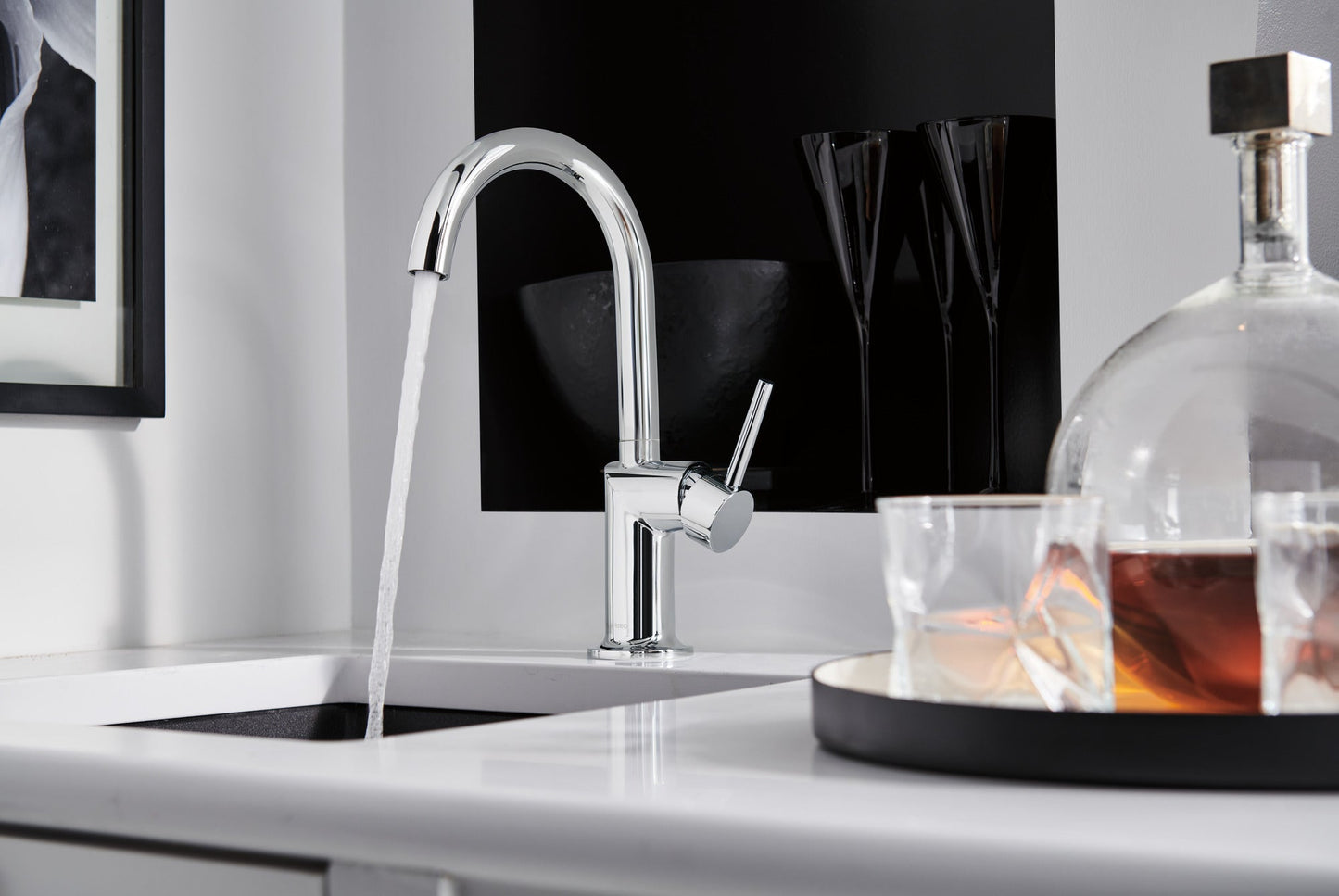 Brizo Odin 61075LF Bar Faucet with Arc Spout - Less Handle