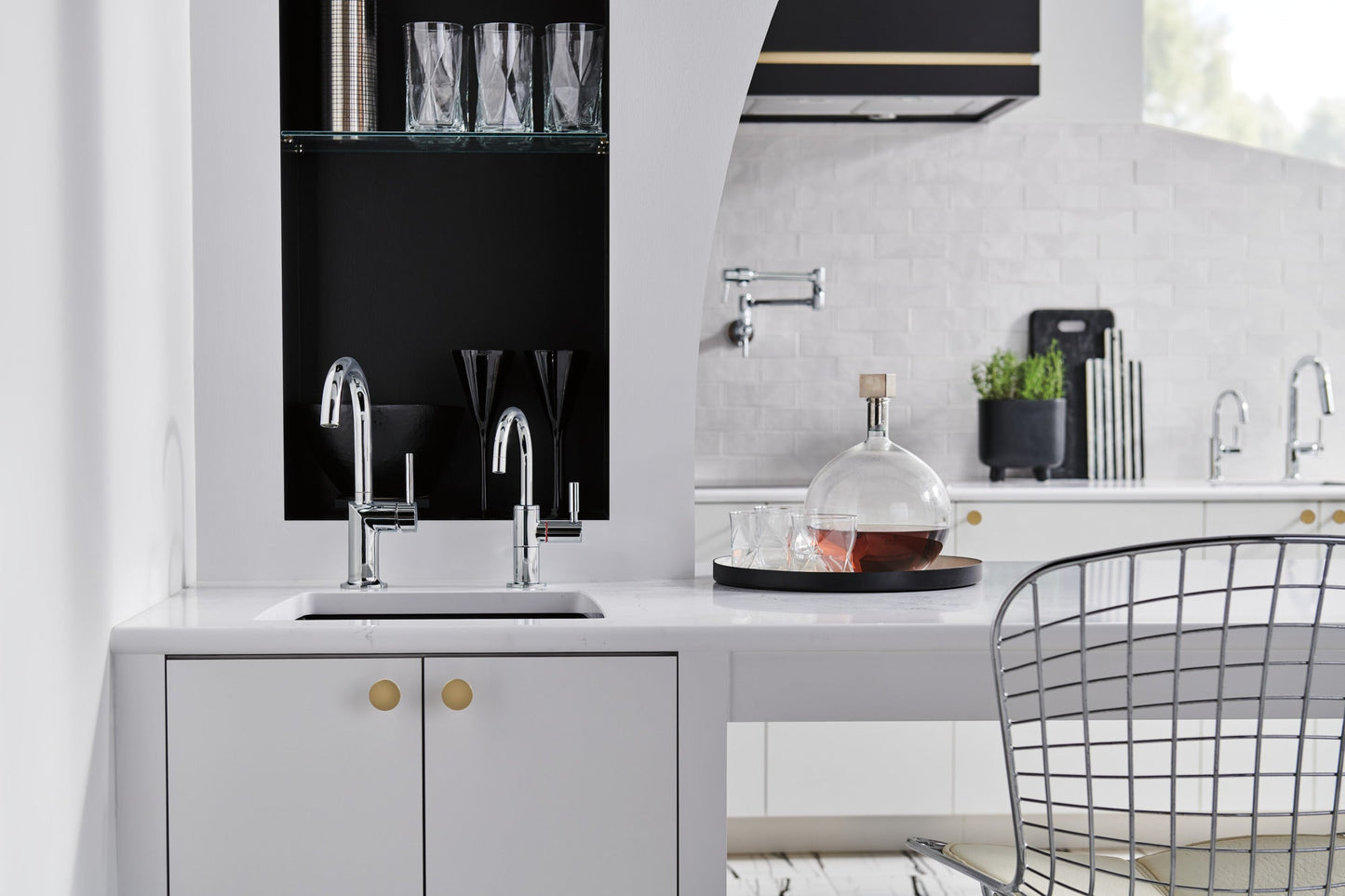 Brizo Odin 61075LF Bar Faucet with Arc Spout - Less Handle