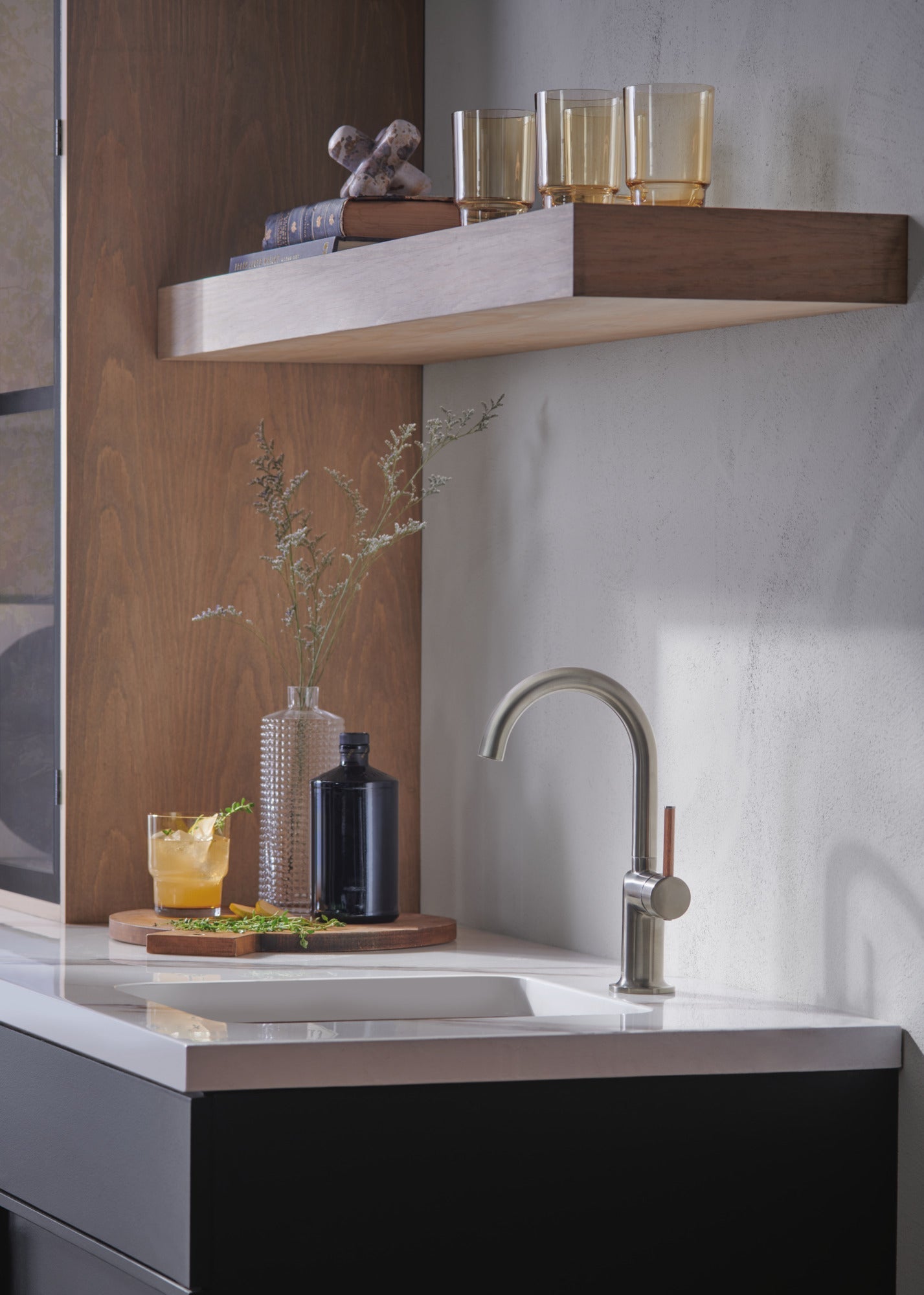 Brizo Odin 61075LF Bar Faucet with Arc Spout - Less Handle