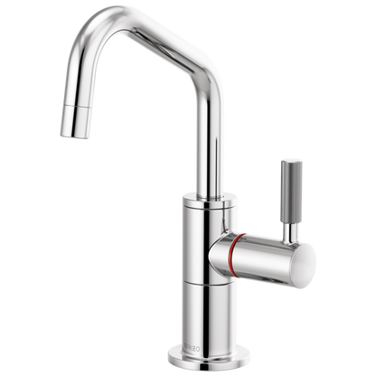 Brizo Litze 61363LF Beverage Faucet with Angled Spout and Knurled Handle, chrome