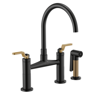 Brizo Litze 62544LF Bridge Faucet with Arc Spout and Industrial Handle