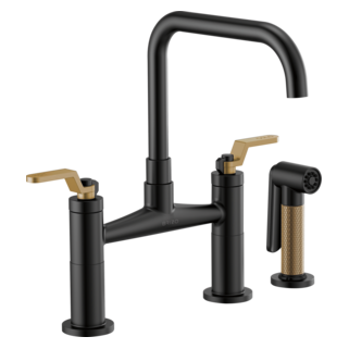 Brizo Litze 62554LF Bridge Faucet with Square Spout and Industrial Handle