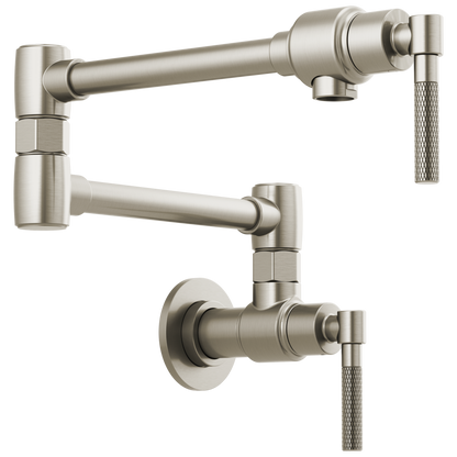 Brizo Litze 62843LF Wall Mount Pot Filler with Knurled Handle Kit