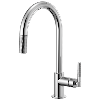 Brizo Litze 63043LF Pull-Down Faucet with Arc Spout and Knurled Handle